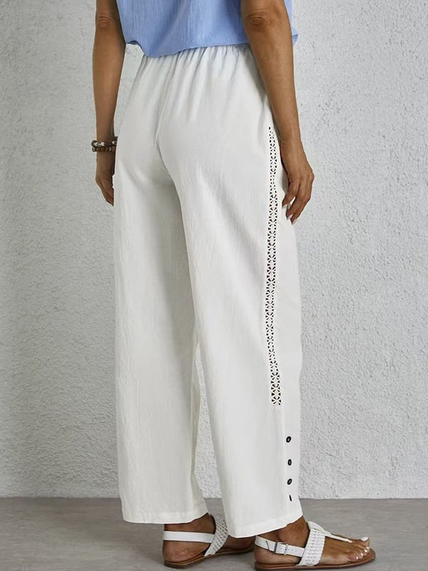 Shania - Relaxed Button Trousers