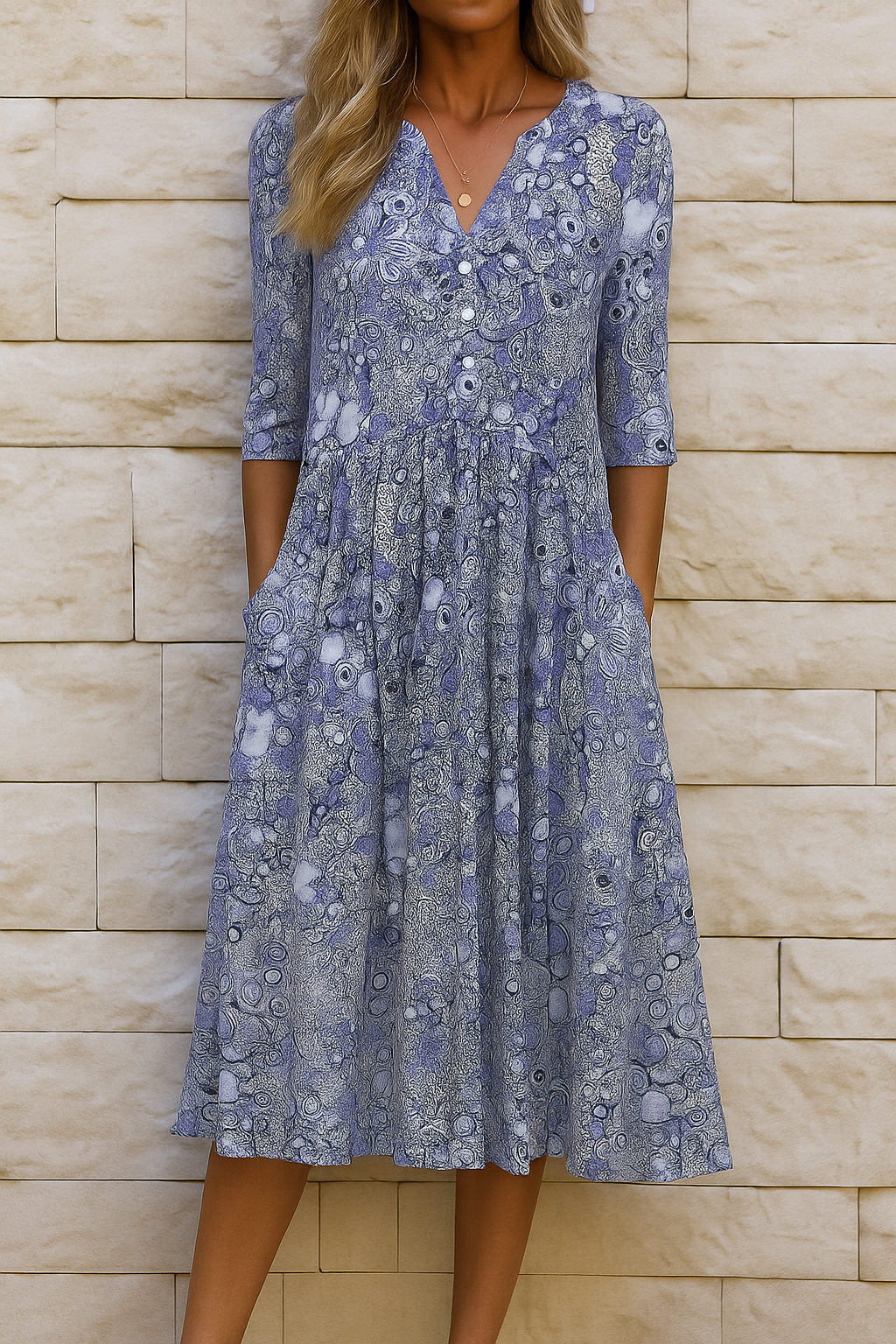 Megan | Elegant V-Neck Dress