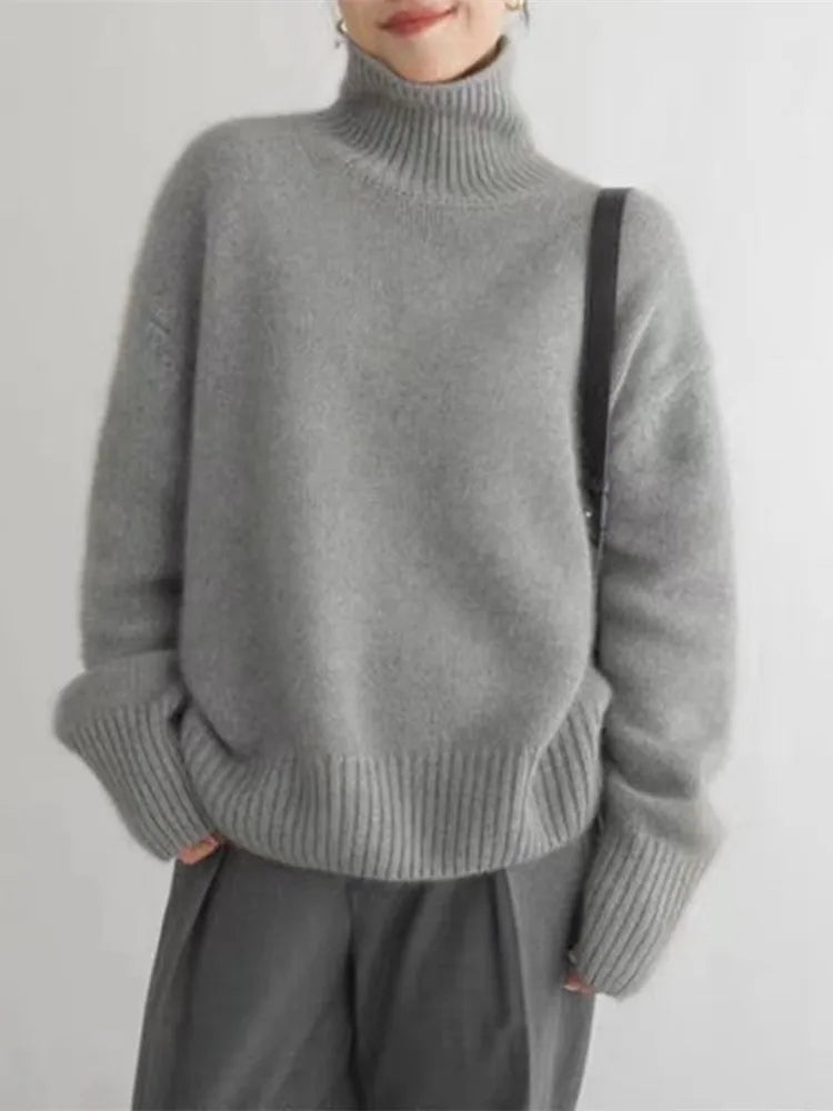 Amaya | Luxe Cashmere Roll Neck Jumper
