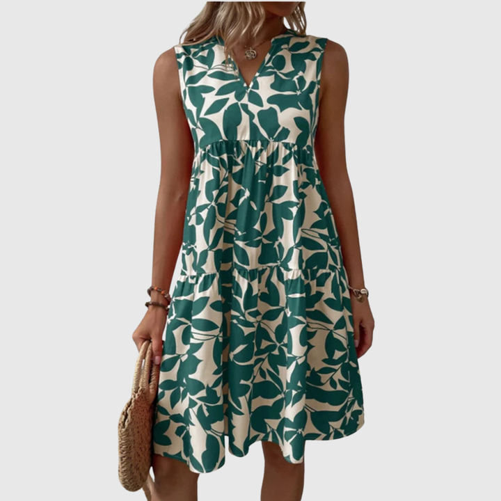 TASHA | FLOWING FLARED MIDI DRESS