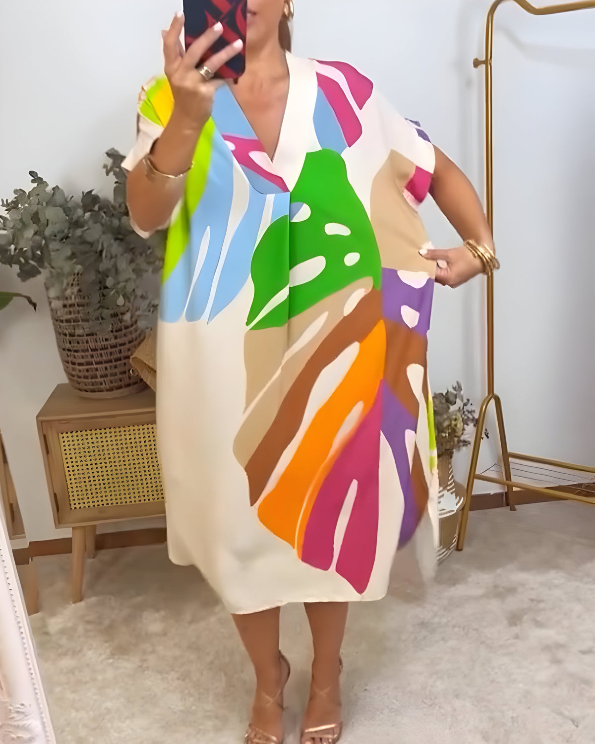 Jillian | Abstract Print Dress