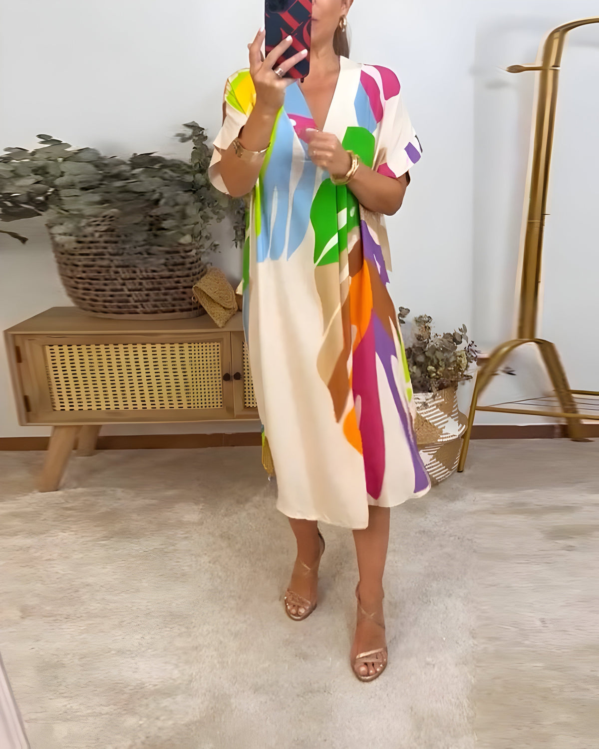 Jillian | Abstract Print Dress