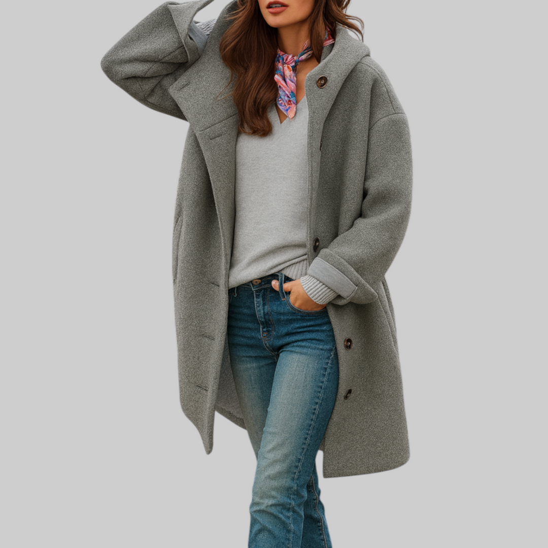 Freja | Cosy Mid-Length Everyday Coat