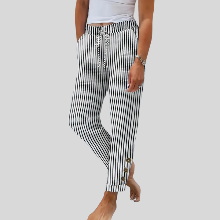 Raquelle - Relaxed Striped Trousers