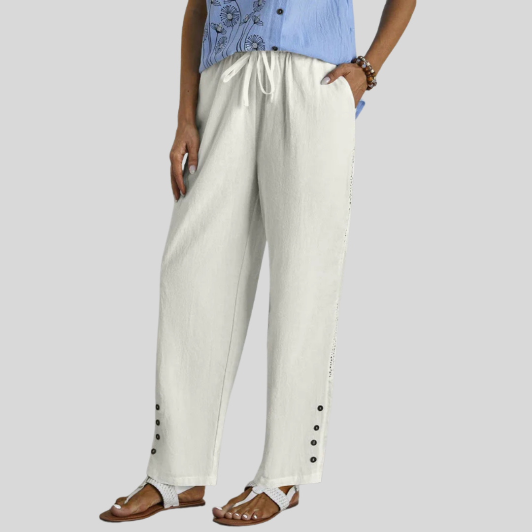 Sophie | Relaxed Button Trousers