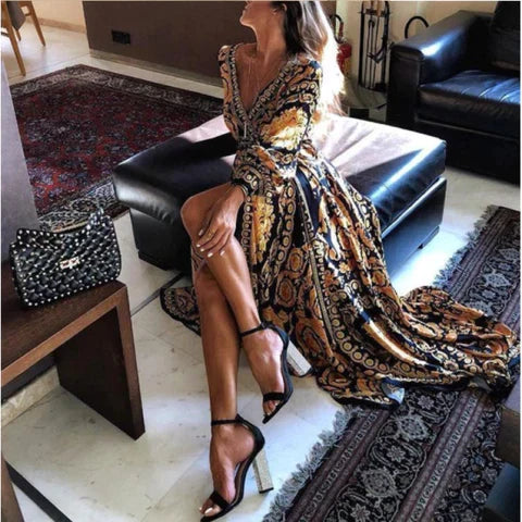 Faye - Boho Print Dress