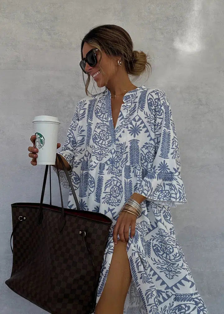Fiorelia - Casual Boho Tunic Dress