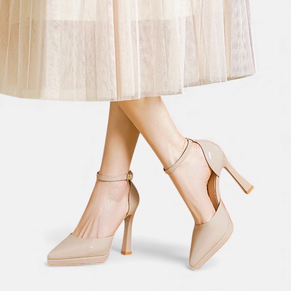Pamela | Leather Heels