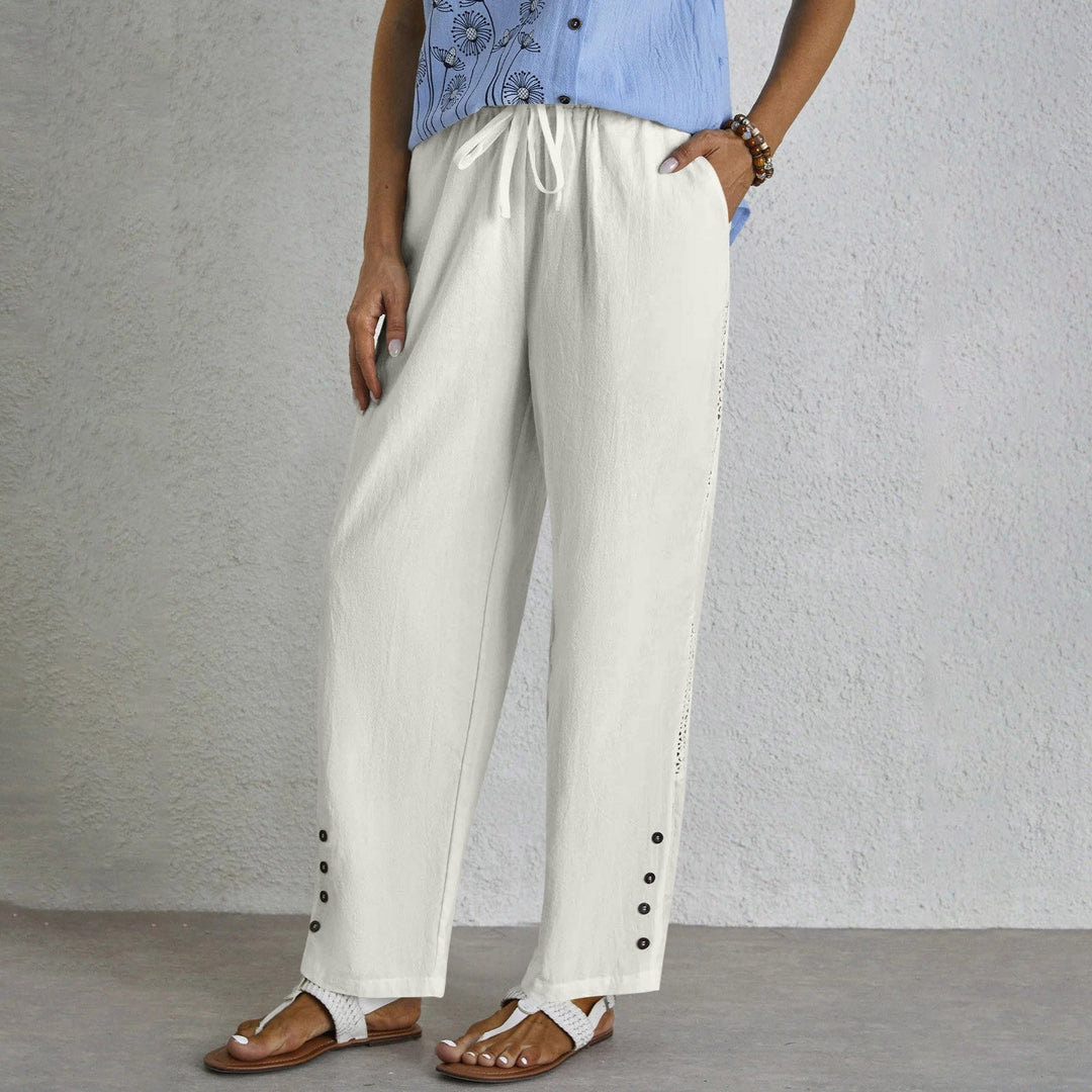 Shania - Relaxed Button Trousers