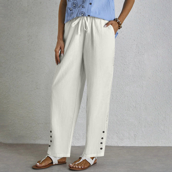 Shania - Relaxed Button Trousers