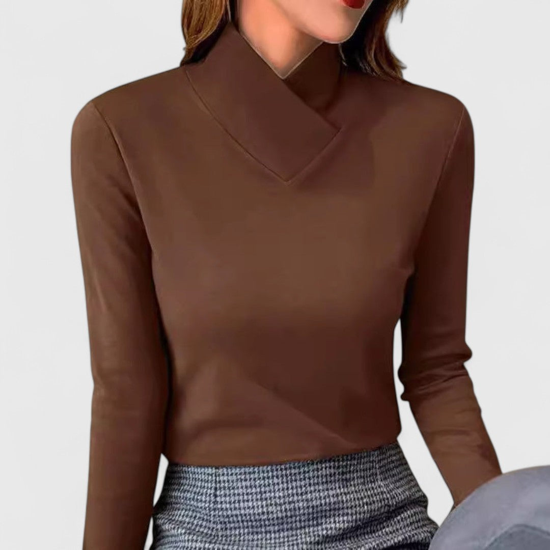 Clair | Elegant High-Neck Jumper