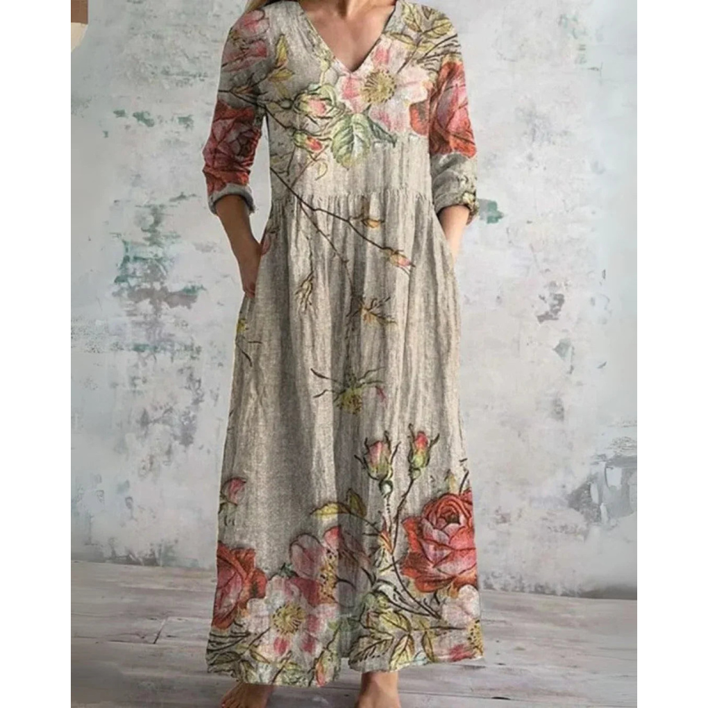 Kirsten | Vintage Floral Maxi Dress
