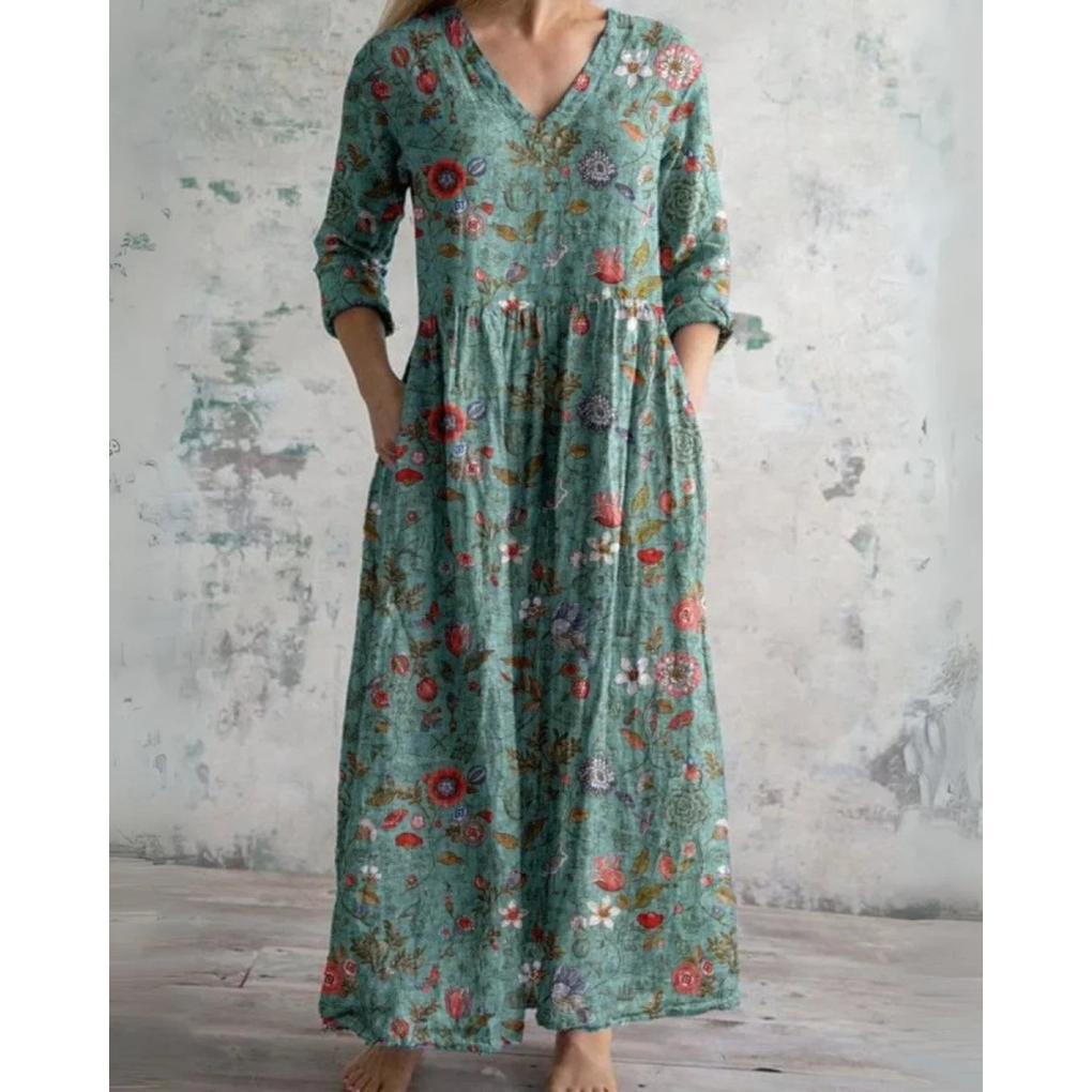 Kirsten | Vintage Floral Maxi Dress