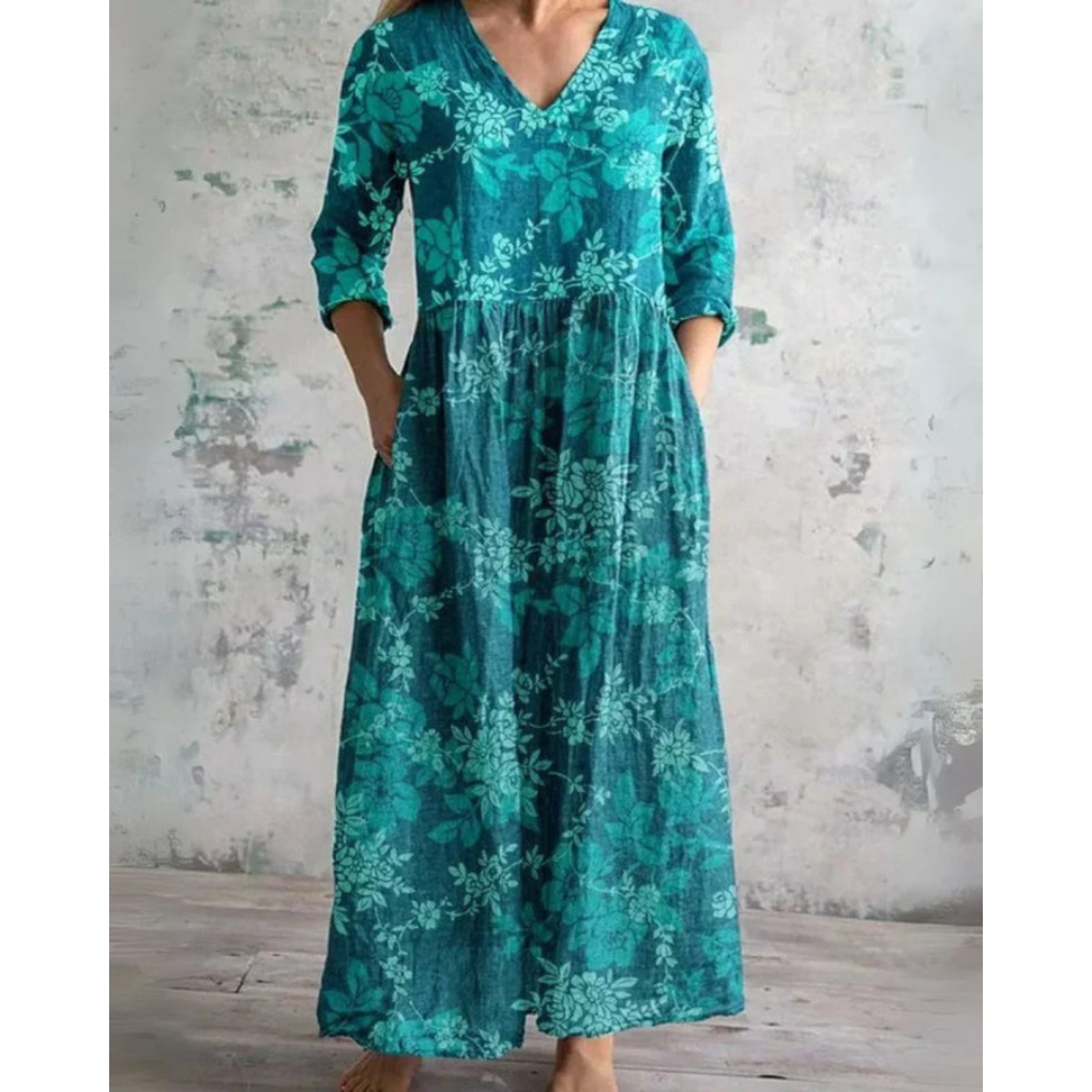 Kirsten | Vintage Floral Maxi Dress