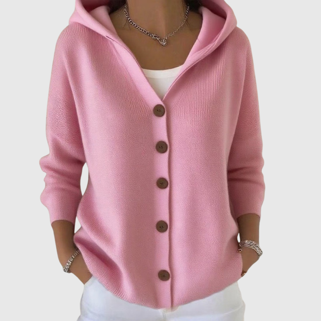Hooded Knit Comfort Cardigan