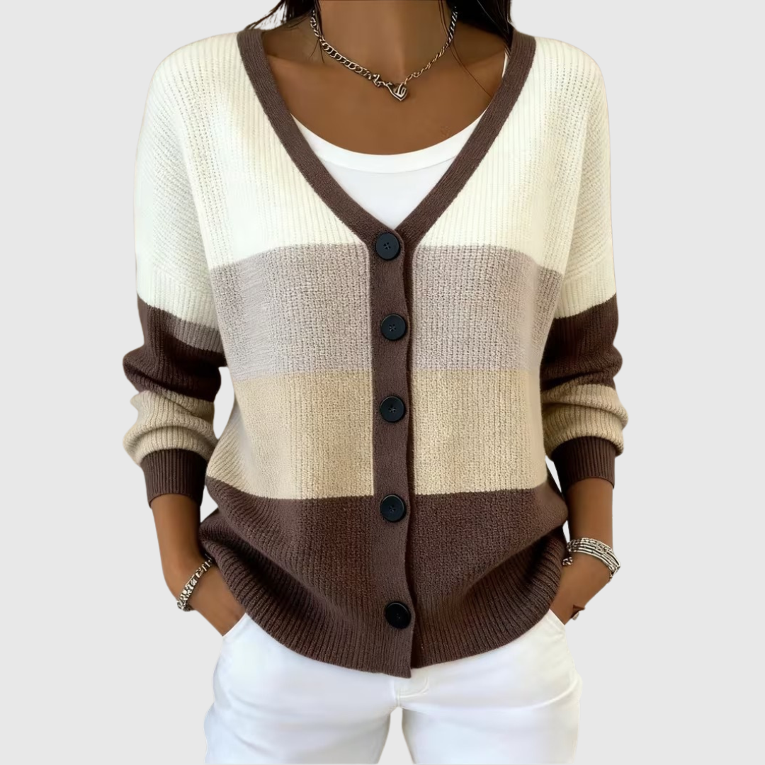 Buttoned Comfort Knit Cardigan