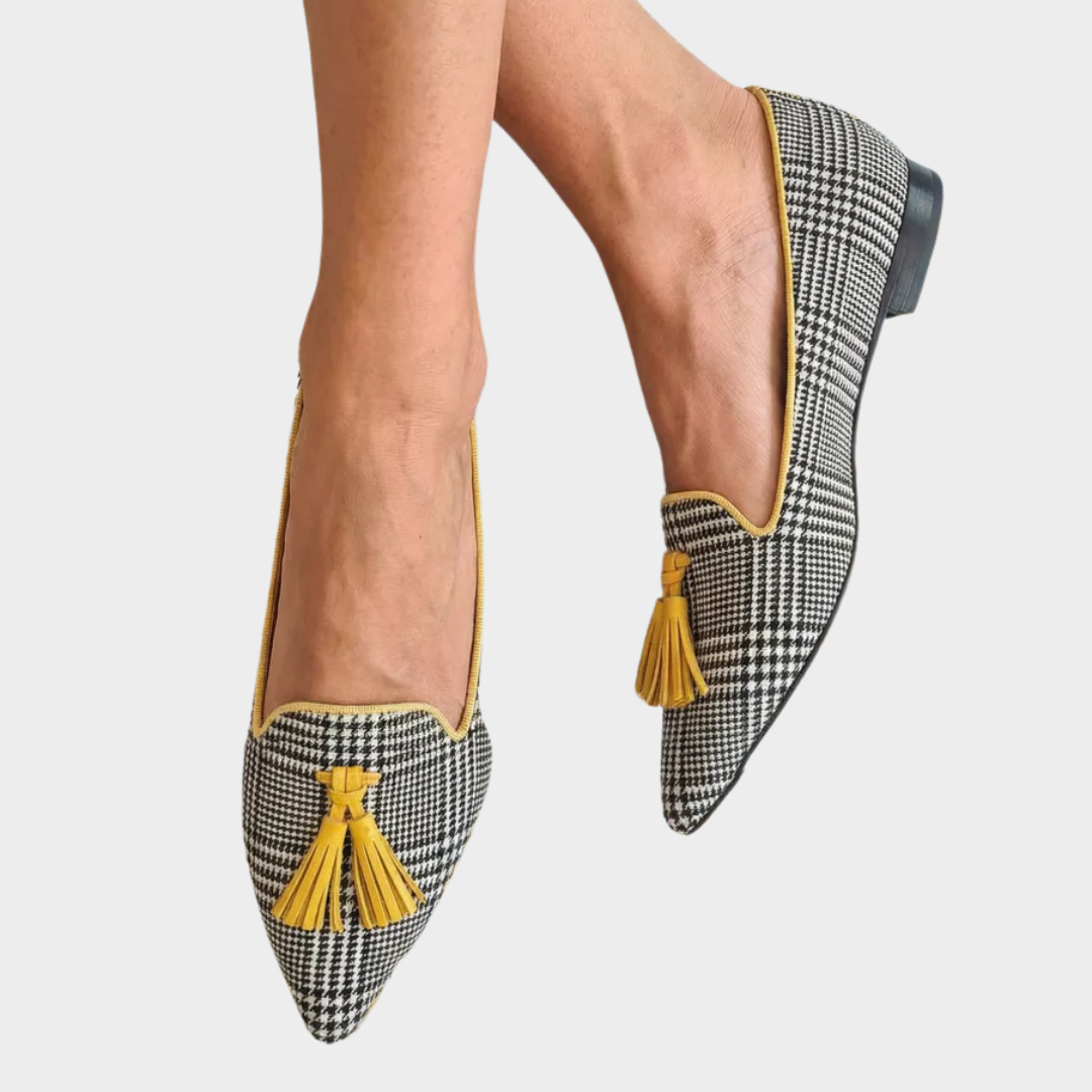 Odessie | Modern Check Loafers