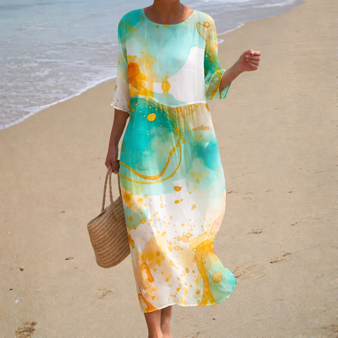 Chic and Comfortable Flowing Maxi Dress