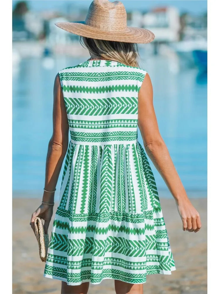 Sophie | Geometric Summer Dress