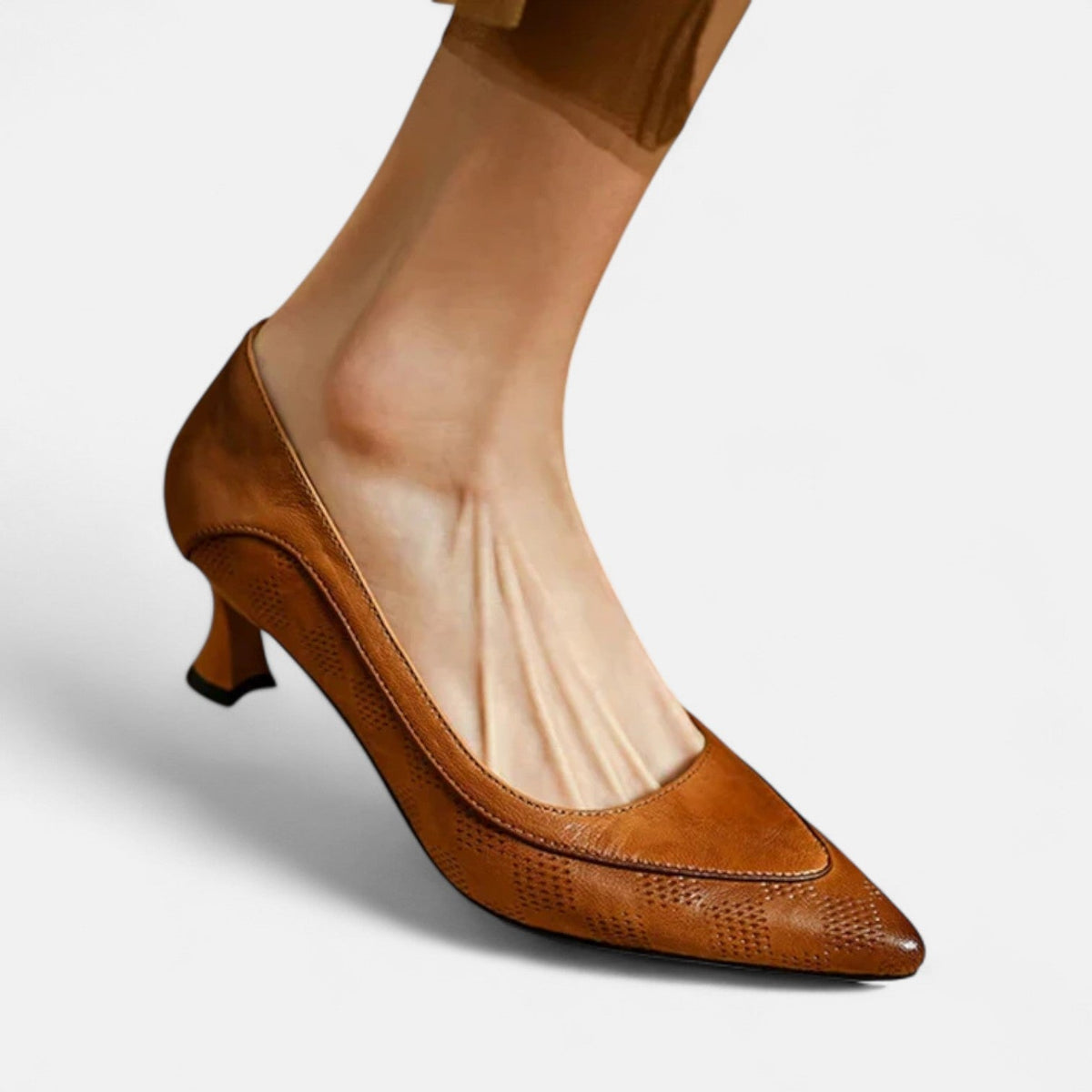 Janelle | Leather Heels