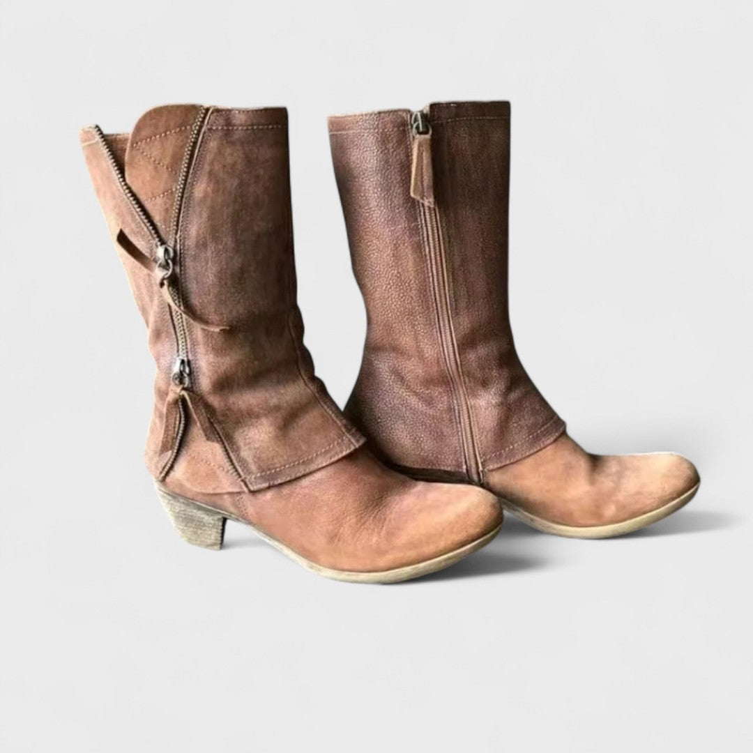 Doreen | Vintage Mid-Calf Boots