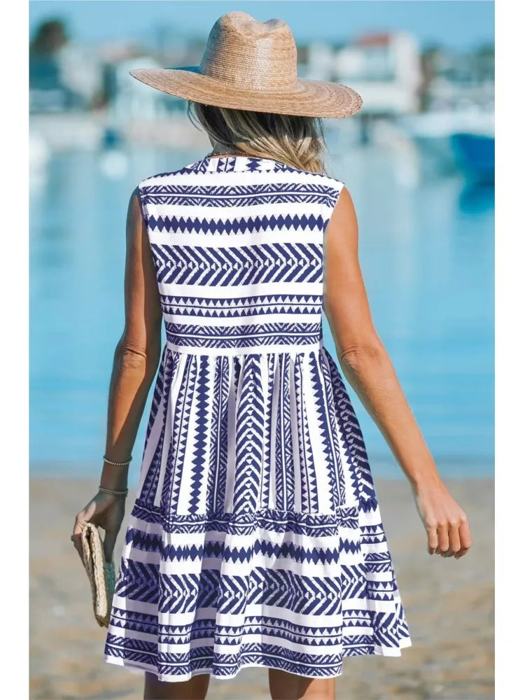 Sophie | Geometric Summer Dress