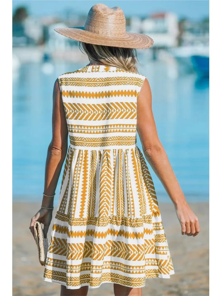 Sophie | Geometric Summer Dress