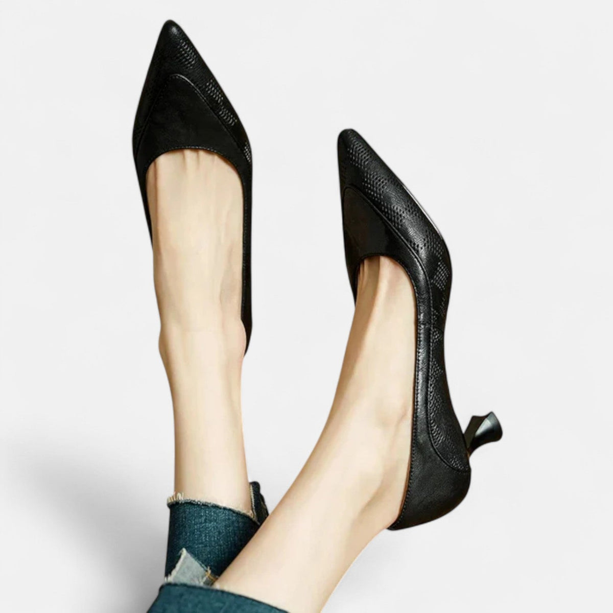 Janelle | Leather Heels