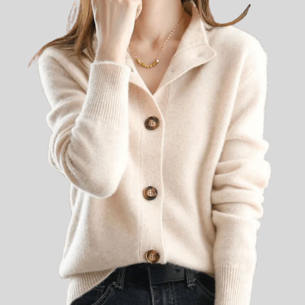 Maureen | Retro Cashmere Cardigan