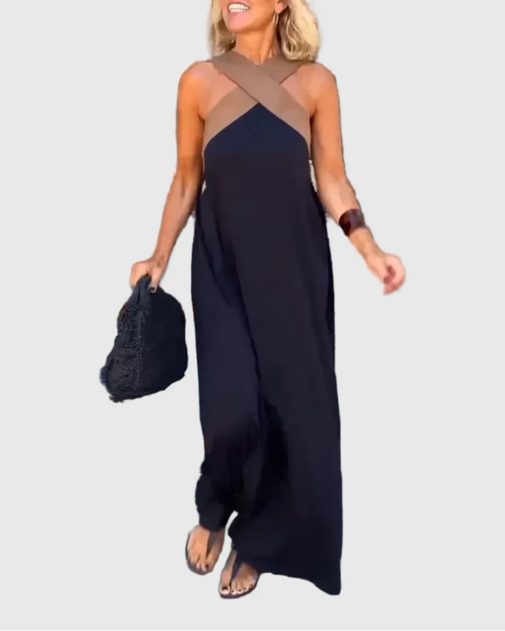 Elena | Elegant Flowing Maxi Dress