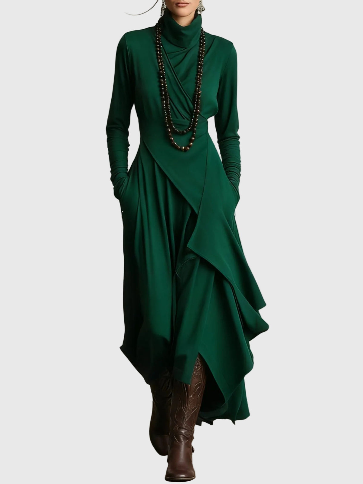 Glenys | Pleated Maxi Dress