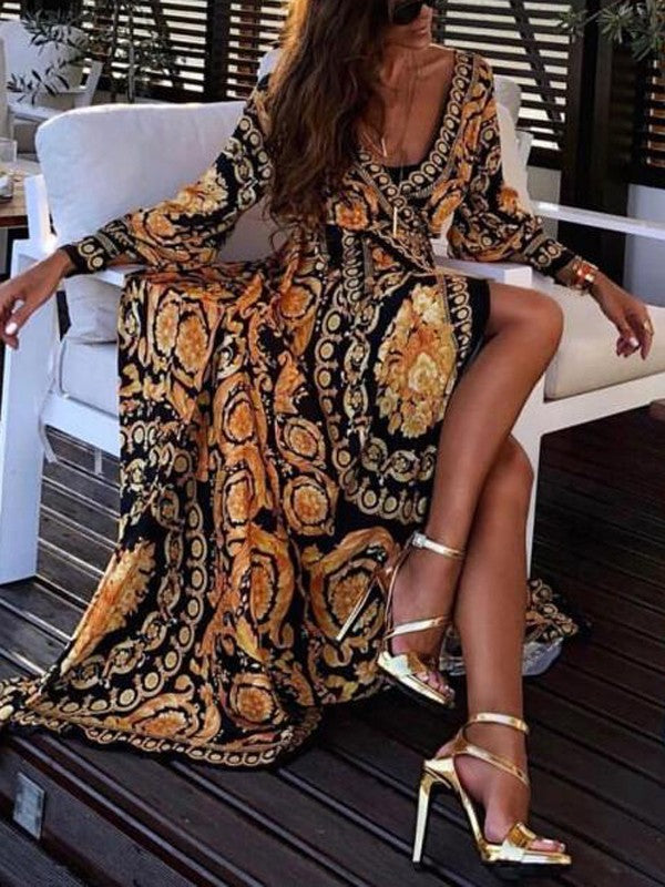 Faye - Boho Print Dress