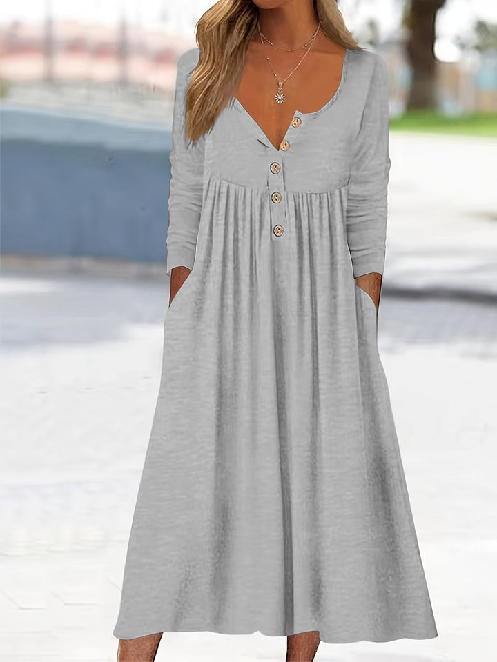 ZARA | BUTTON-FRONT MIDI DRESS
