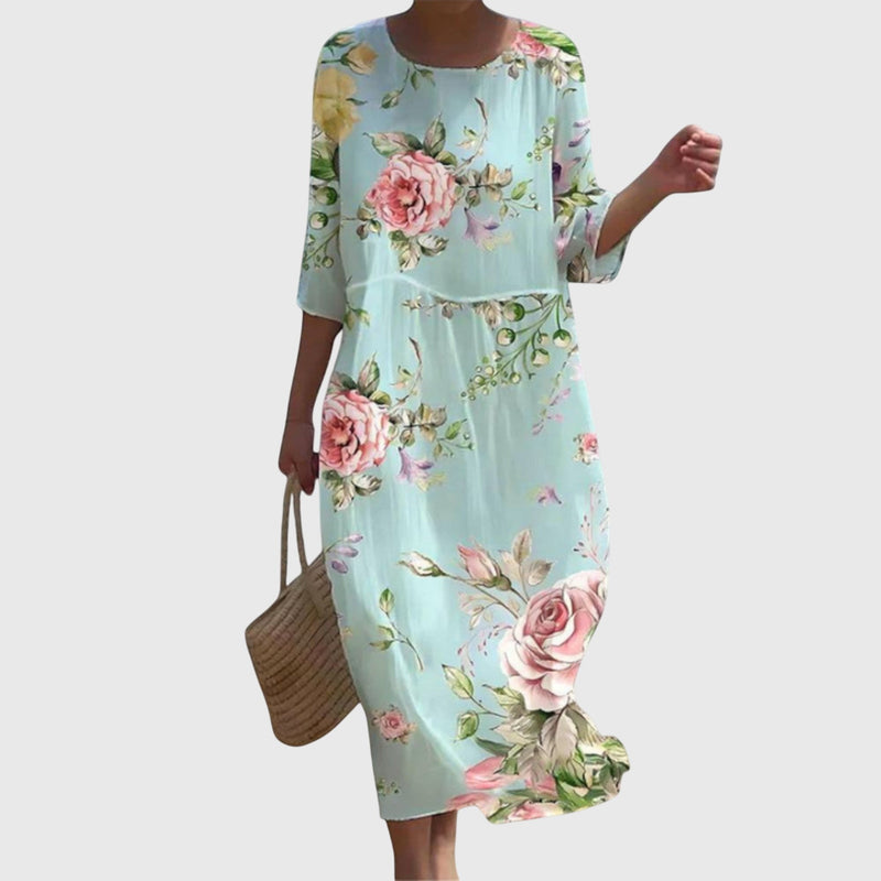 Melinda | Elegant Floral Maxi Dress