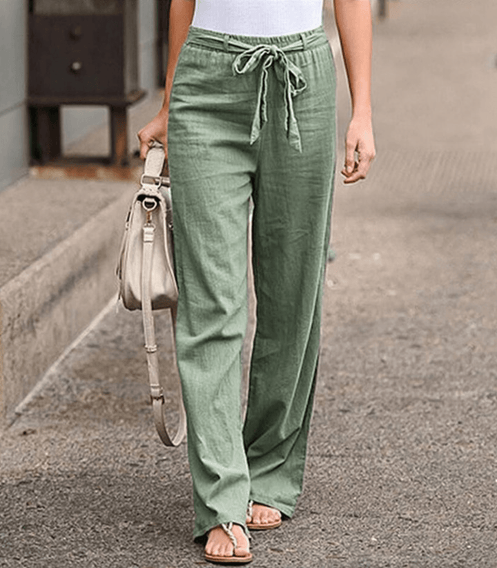 Joleen - Women's Lounge Trousers with Drawstring Elastic Waist