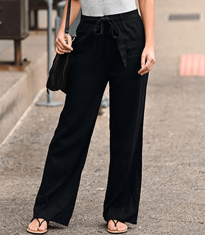 Joleen - Women's Lounge Trousers with Drawstring Elastic Waist