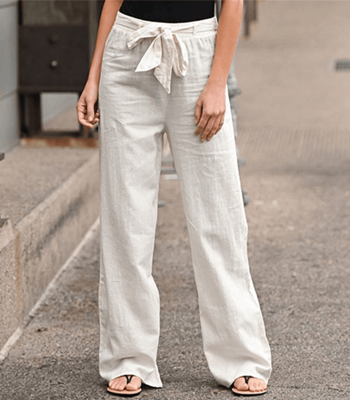 Joleen - Women's Lounge Trousers with Drawstring Elastic Waist