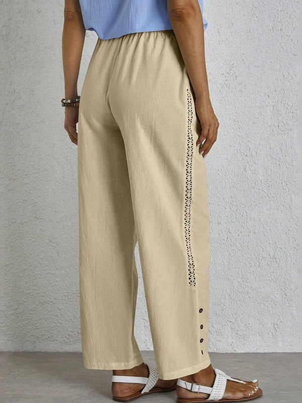 Shania - Relaxed Button Trousers
