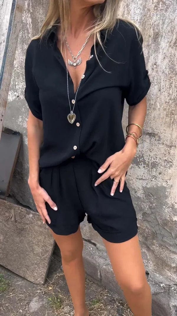 Melda - Breezy Button-Up Set