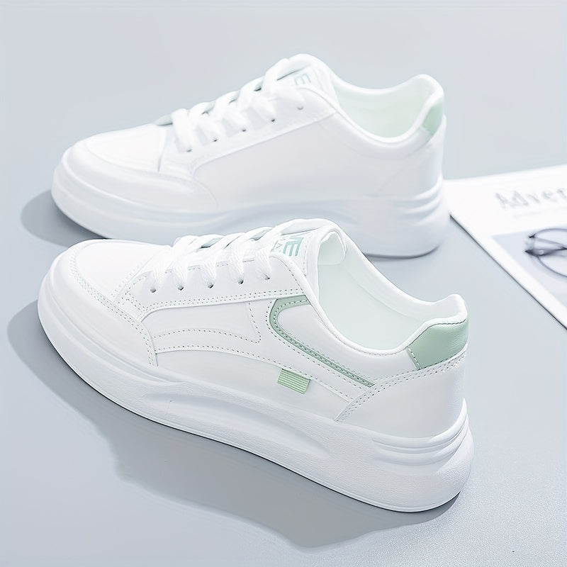 Chic White Sneakers with Lightweight Comfort