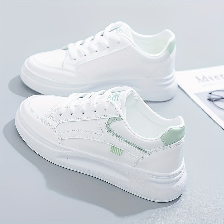 Chic White Sneakers with Lightweight Comfort