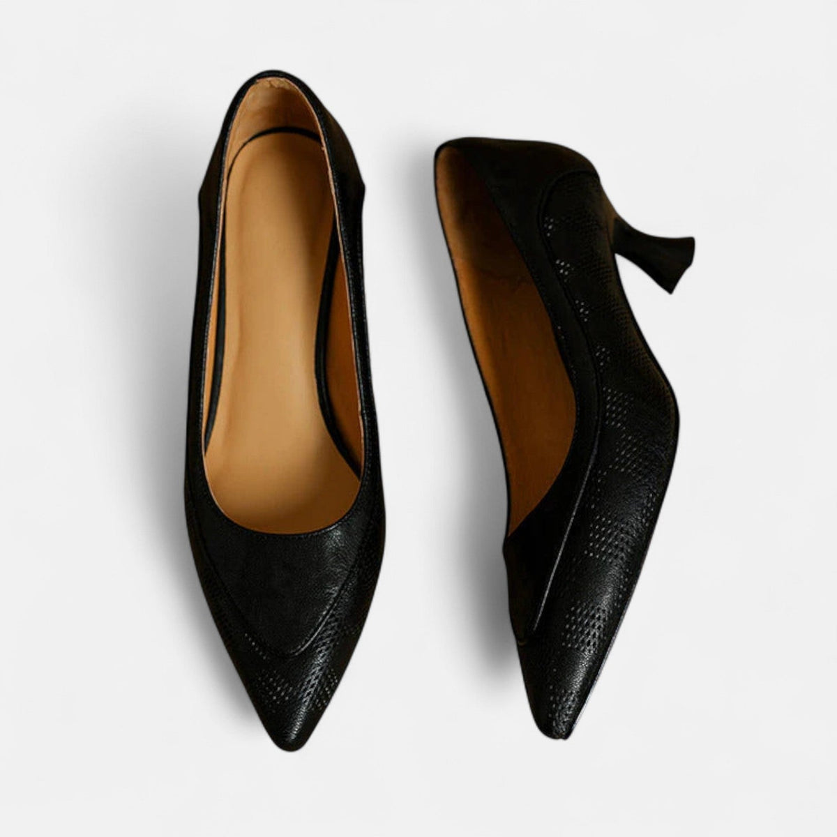 Janelle | Leather Heels