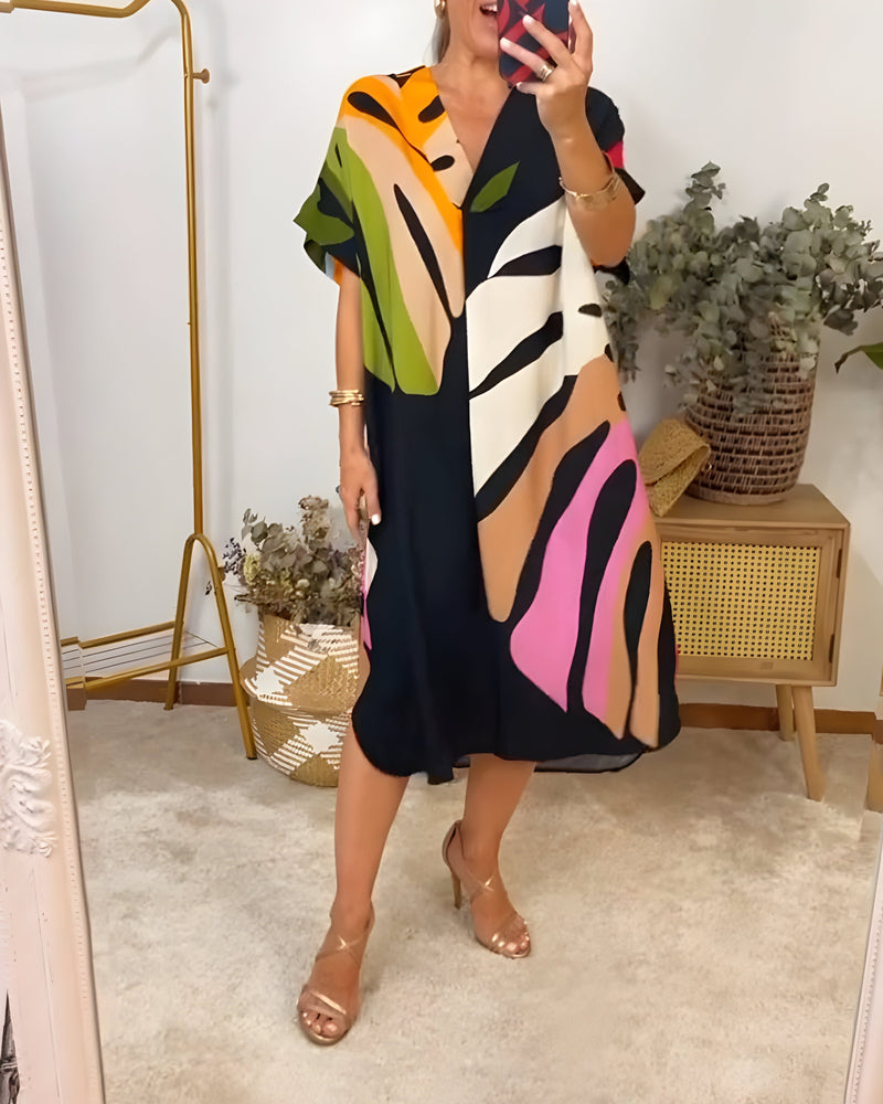 Jillian | Abstract Print Dress