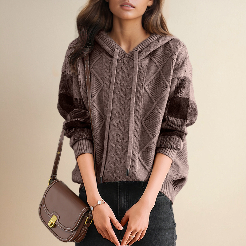 Kerry | Cable Knit Hoodie