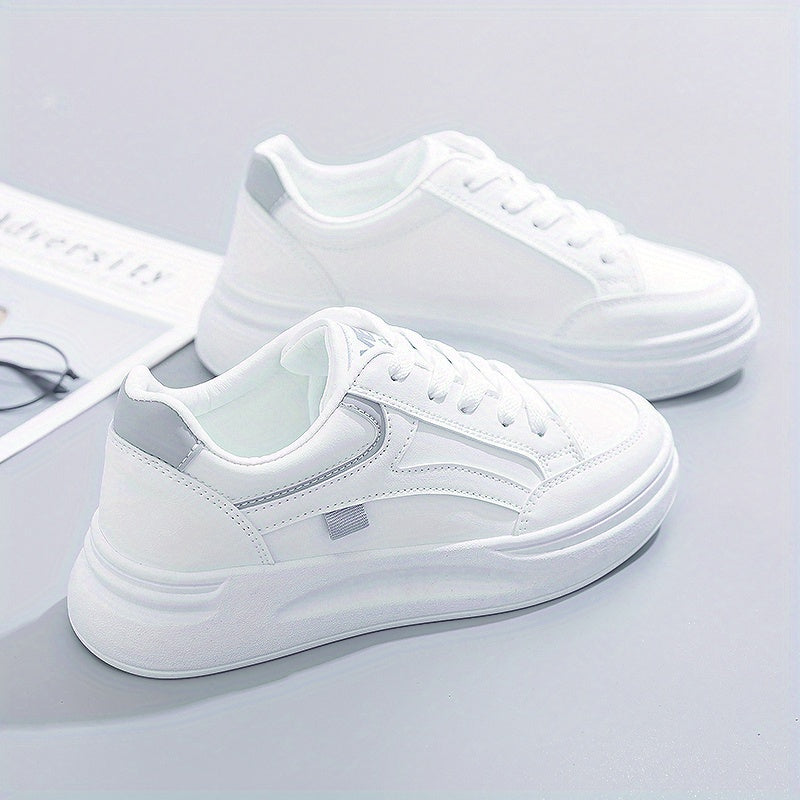 Chic White Sneakers with Lightweight Comfort
