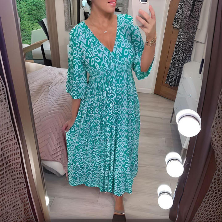 Lillia - Boho Print Dress