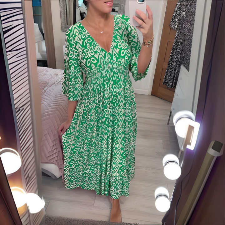 Lillia - Boho Print Dress