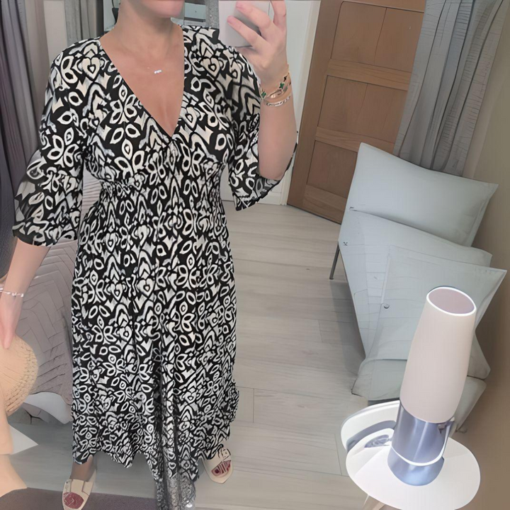 Lillia - Boho Print Dress