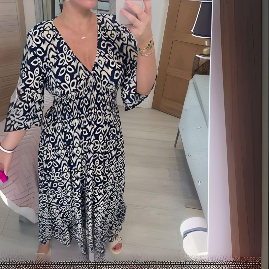 Lillia - Boho Print Dress