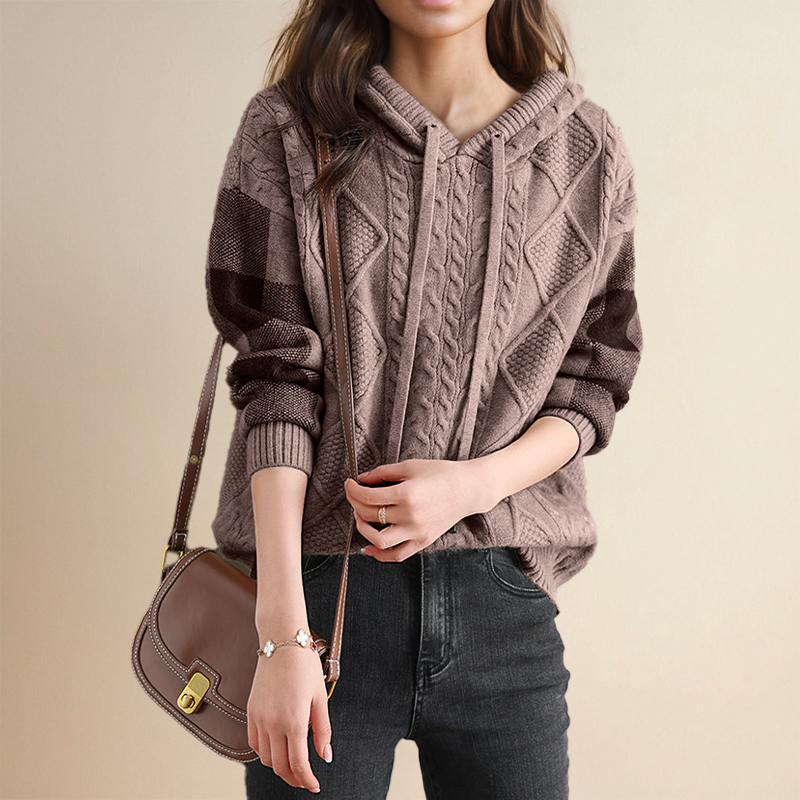 Kerry | Cable Knit Hoodie
